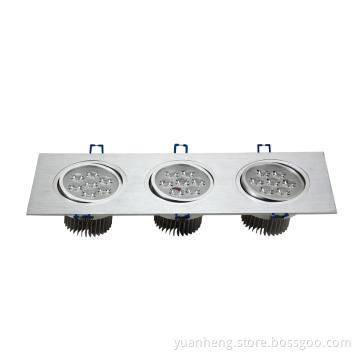 7W*3 wire drawing of stainless steel ceiling lamp and LED down lamp